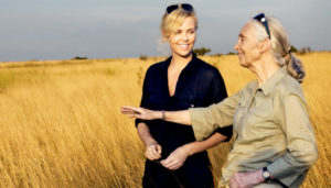 Charlize Theron und Jane Goodall