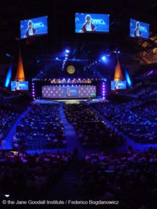 Jane Goodall spricht auf der Rotary Convention