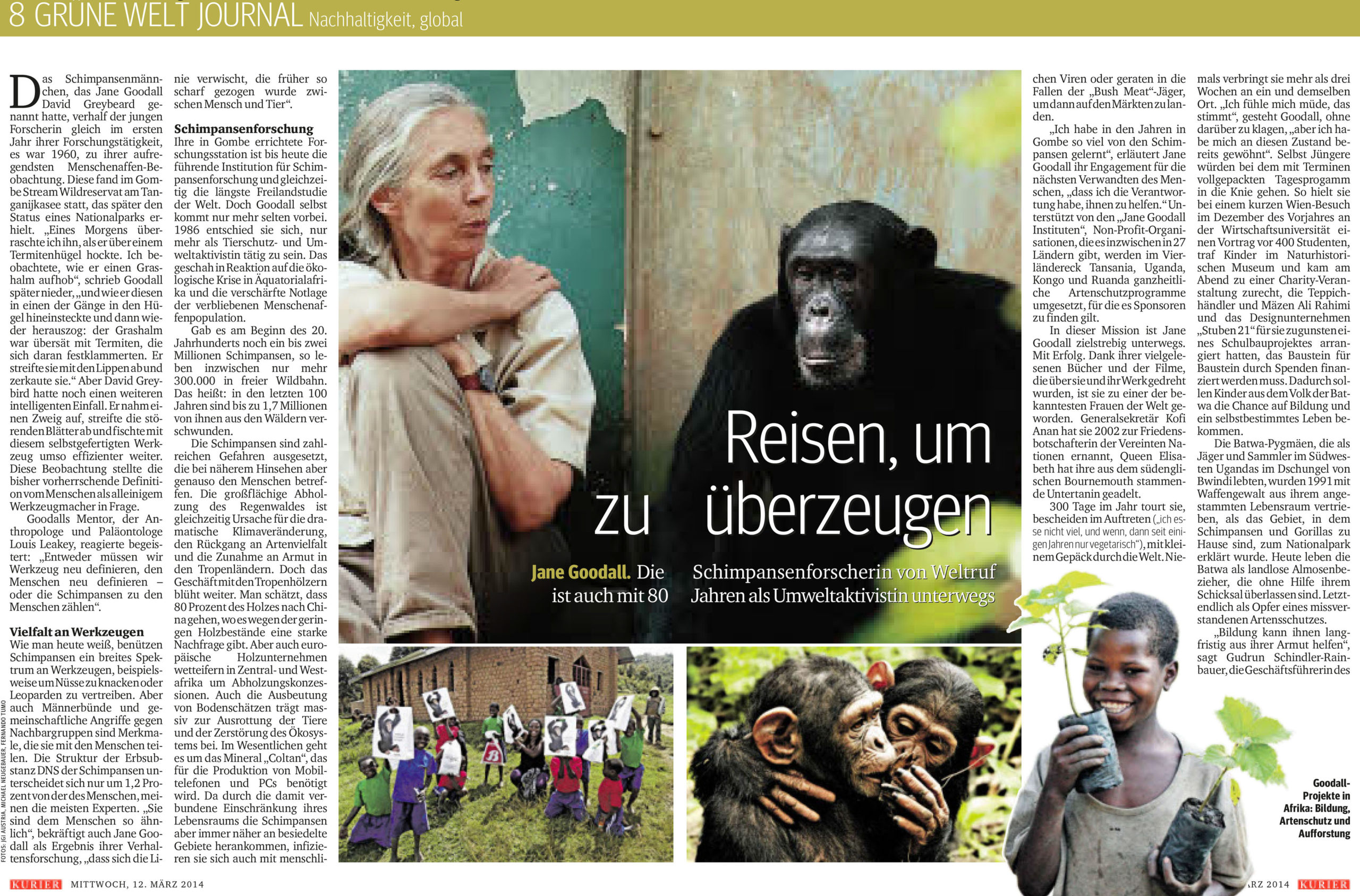 Grüne Welt Kurier Seiten 2+3