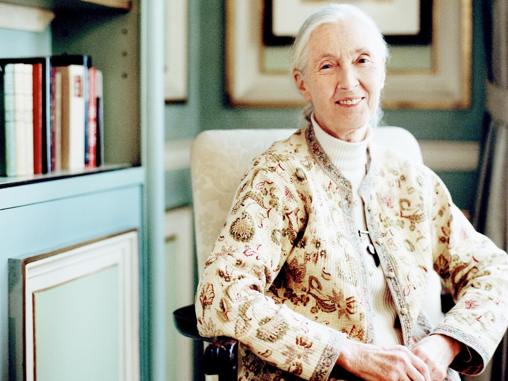 Jane Goodall, die Frau.