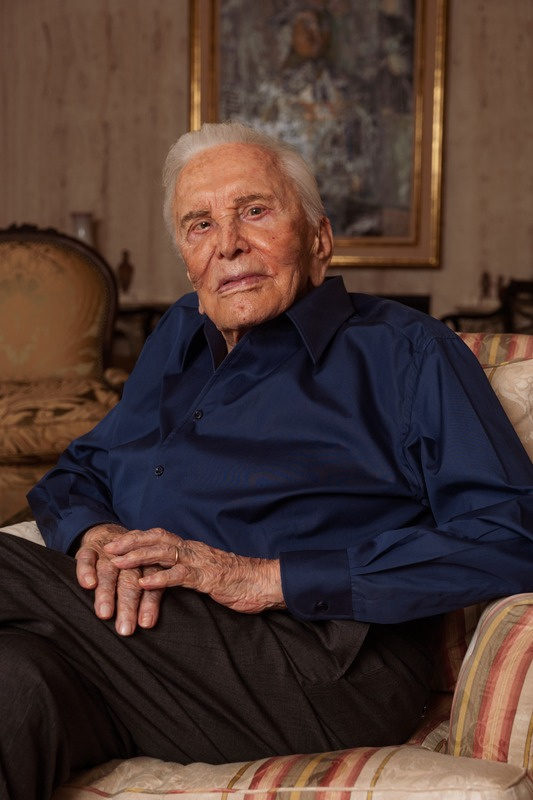 Porträt von Kirk Douglas in Beverly Hills. Foto: Manfred Baumann.